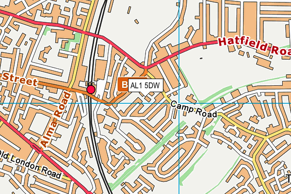 AL1 5DW map - OS VectorMap District (Ordnance Survey)