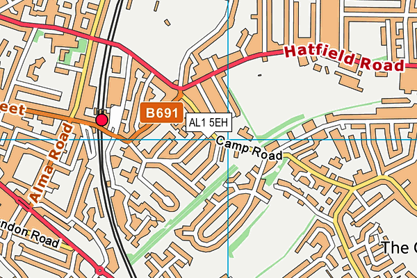 AL1 5EH map - OS VectorMap District (Ordnance Survey)