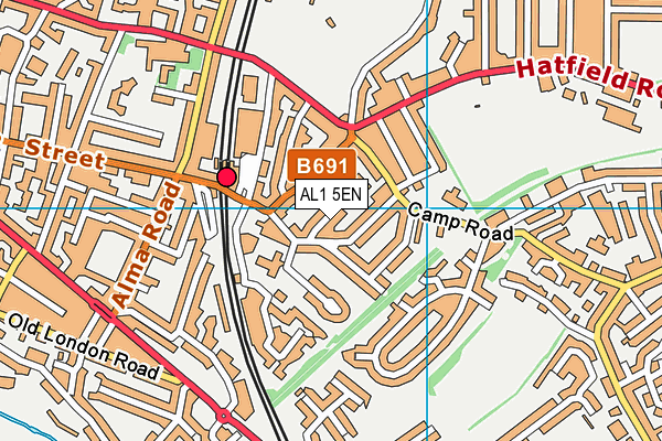 AL1 5EN map - OS VectorMap District (Ordnance Survey)