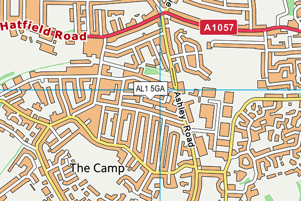 AL1 5GA map - OS VectorMap District (Ordnance Survey)
