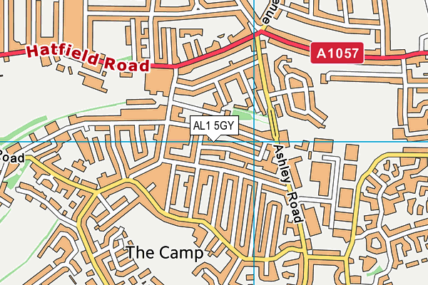AL1 5GY map - OS VectorMap District (Ordnance Survey)