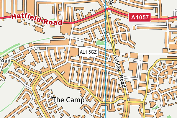 AL1 5GZ map - OS VectorMap District (Ordnance Survey)