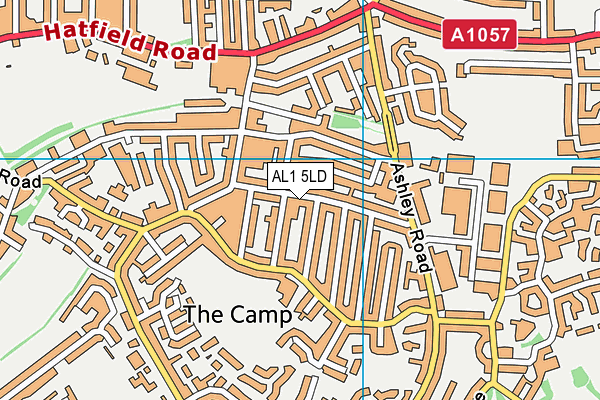 AL1 5LD map - OS VectorMap District (Ordnance Survey)