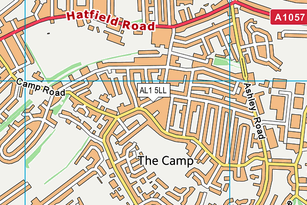AL1 5LL map - OS VectorMap District (Ordnance Survey)