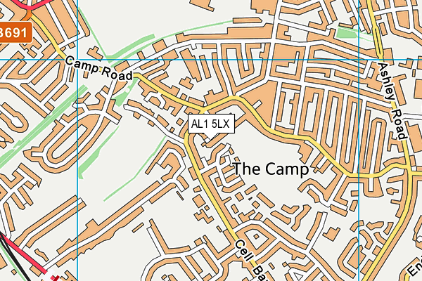 AL1 5LX map - OS VectorMap District (Ordnance Survey)