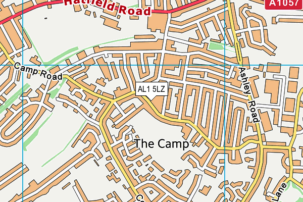 AL1 5LZ map - OS VectorMap District (Ordnance Survey)