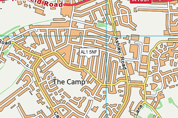 AL1 5NF map - OS VectorMap District (Ordnance Survey)