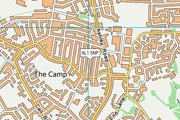 AL1 5NP map - OS VectorMap District (Ordnance Survey)