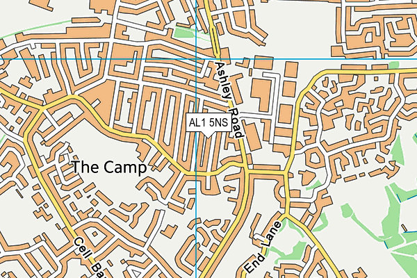 AL1 5NS map - OS VectorMap District (Ordnance Survey)