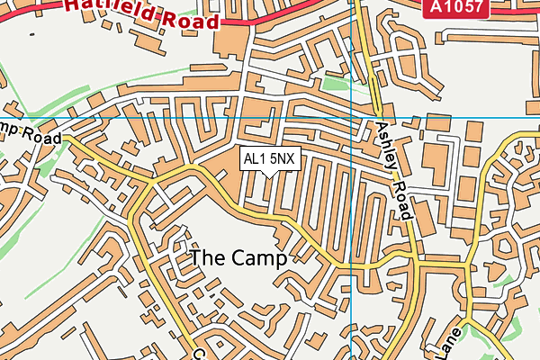 AL1 5NX map - OS VectorMap District (Ordnance Survey)