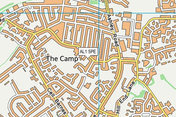 AL1 5PE map - OS VectorMap District (Ordnance Survey)