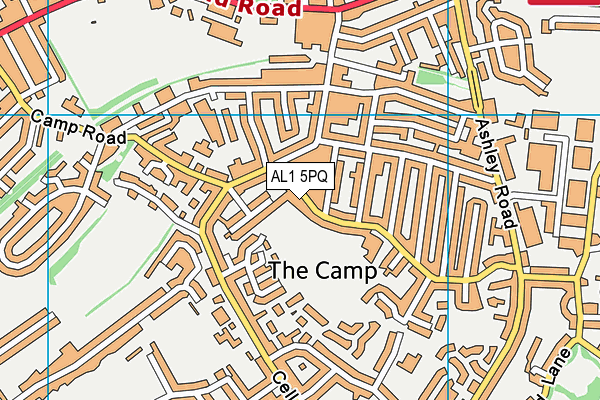 AL1 5PQ map - OS VectorMap District (Ordnance Survey)