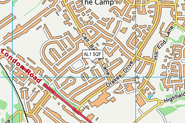AL1 5QF map - OS VectorMap District (Ordnance Survey)