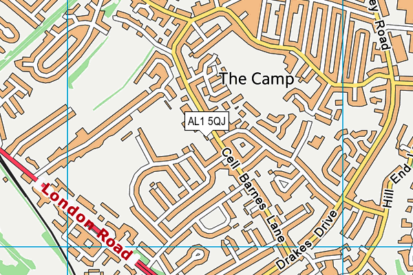 AL1 5QJ map - OS VectorMap District (Ordnance Survey)
