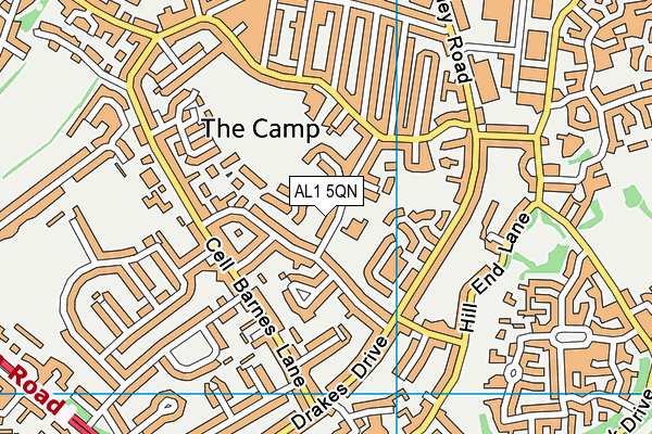 AL1 5QN map - OS VectorMap District (Ordnance Survey)