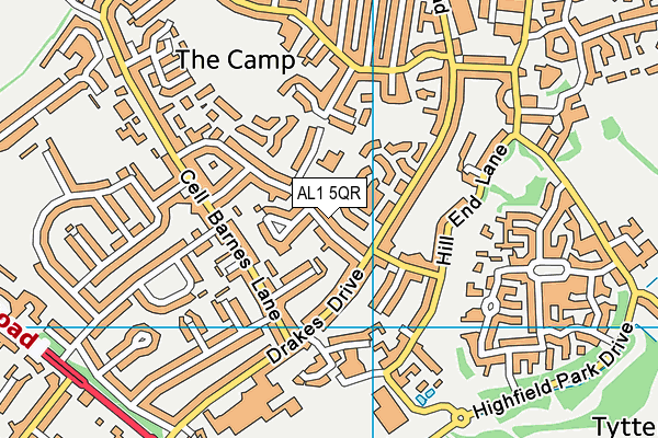 AL1 5QR map - OS VectorMap District (Ordnance Survey)