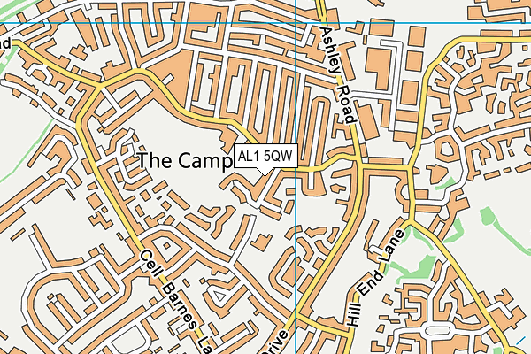 AL1 5QW map - OS VectorMap District (Ordnance Survey)