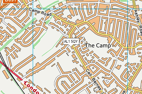 AL1 5QY map - OS VectorMap District (Ordnance Survey)