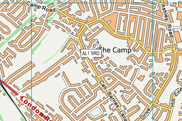 AL1 5RD map - OS VectorMap District (Ordnance Survey)