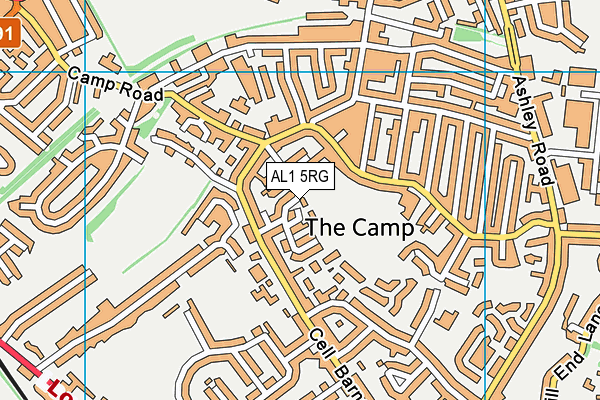 AL1 5RG map - OS VectorMap District (Ordnance Survey)