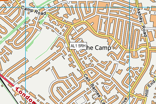 AL1 5RH map - OS VectorMap District (Ordnance Survey)