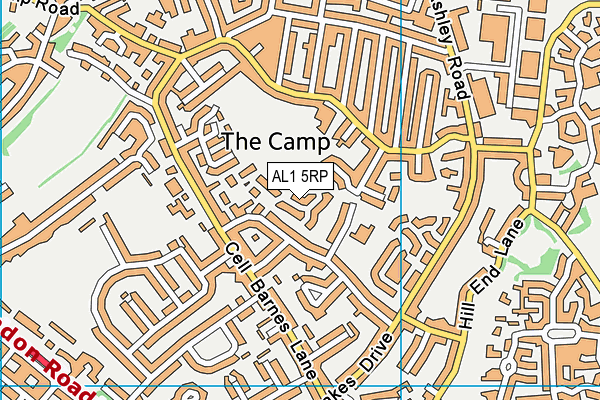AL1 5RP map - OS VectorMap District (Ordnance Survey)