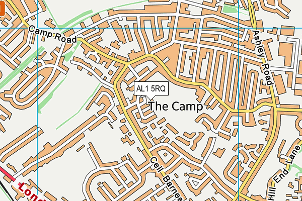 AL1 5RQ map - OS VectorMap District (Ordnance Survey)