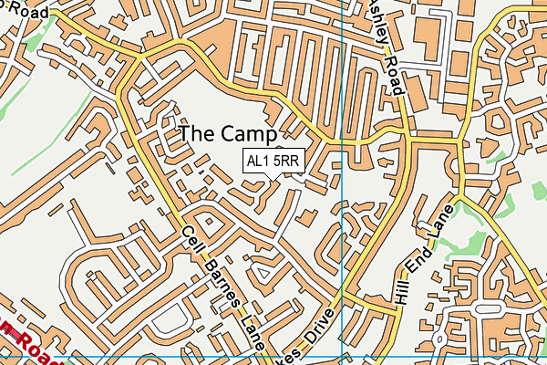 AL1 5RR map - OS VectorMap District (Ordnance Survey)