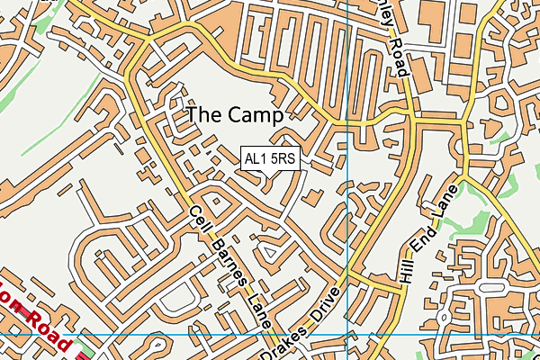 AL1 5RS map - OS VectorMap District (Ordnance Survey)