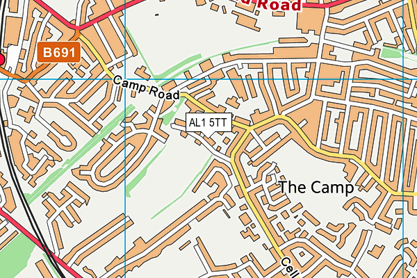 AL1 5TT map - OS VectorMap District (Ordnance Survey)