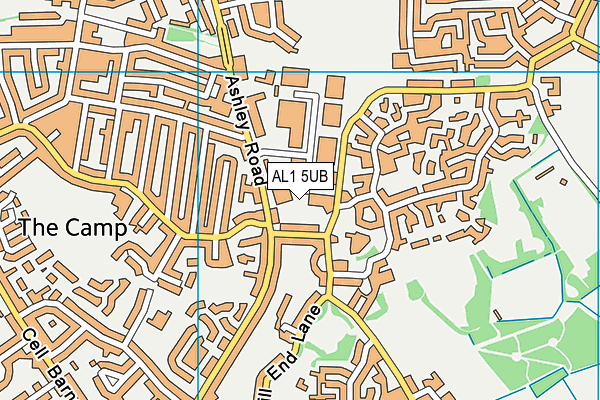 AL1 5UB map - OS VectorMap District (Ordnance Survey)