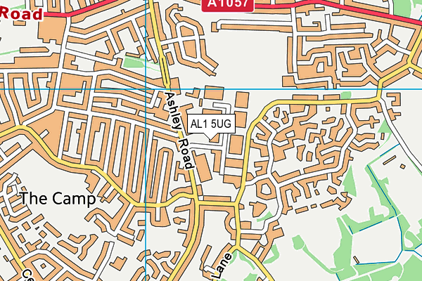 AL1 5UG map - OS VectorMap District (Ordnance Survey)