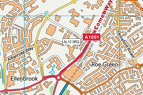 Map of ROBINIA PROPERTY SERVICES LTD at district scale