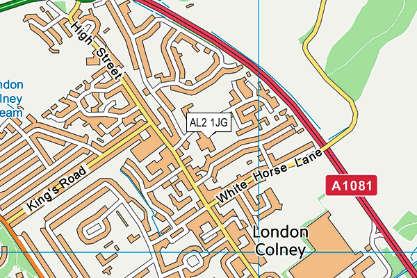 London Colney Primary & Nursery School map (AL2 1JG) - OS VectorMap District (Ordnance Survey)