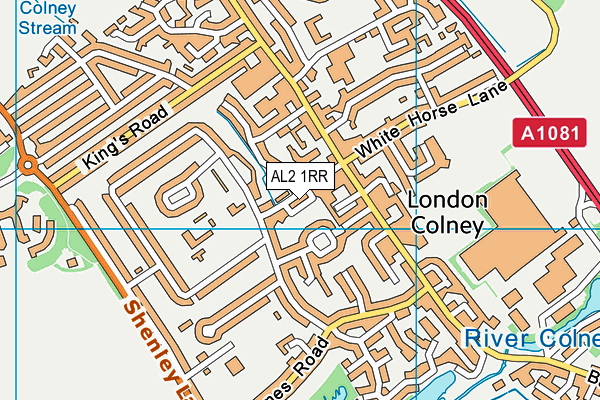 AL2 1RR map - OS VectorMap District (Ordnance Survey)