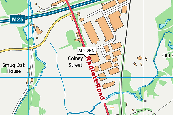 AL2 2EN map - OS VectorMap District (Ordnance Survey)