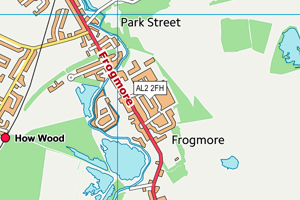 AL2 2FH map - OS VectorMap District (Ordnance Survey)