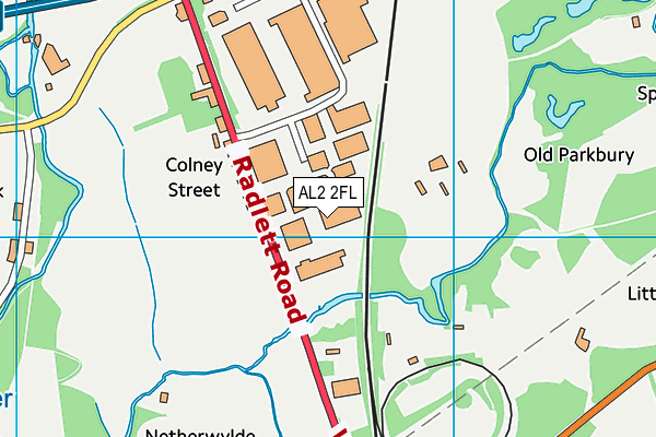 AL2 2FL map - OS VectorMap District (Ordnance Survey)