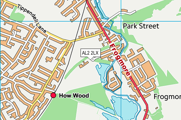 Park Street Church of England Voluntary Aided Primary School map (AL2 2LX) - OS VectorMap District (Ordnance Survey)