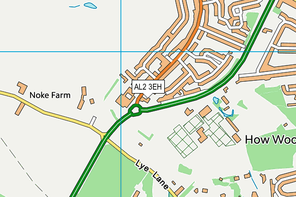 AL2 3EH map - OS VectorMap District (Ordnance Survey)