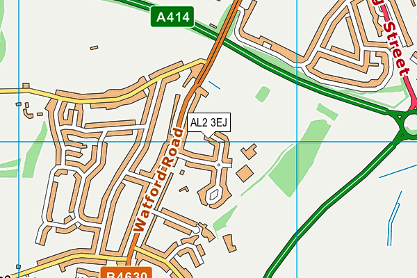 AL2 3EJ map - OS VectorMap District (Ordnance Survey)
