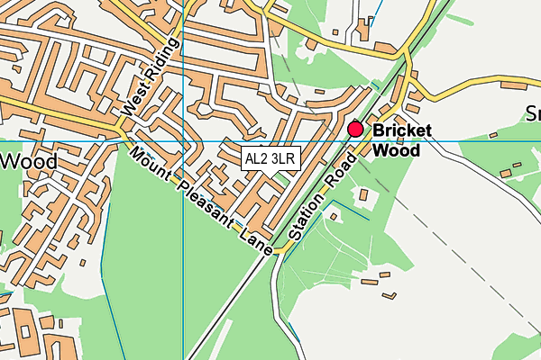 AL2 3LR map - OS VectorMap District (Ordnance Survey)