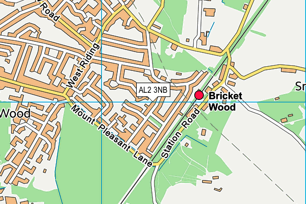 AL2 3NB map - OS VectorMap District (Ordnance Survey)