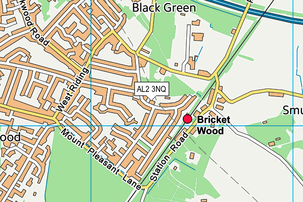 AL2 3NQ map - OS VectorMap District (Ordnance Survey)