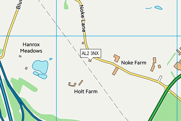 AL2 3NX map - OS VectorMap District (Ordnance Survey)