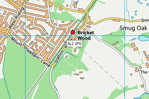 AL2 3PG map - OS VectorMap District (Ordnance Survey)