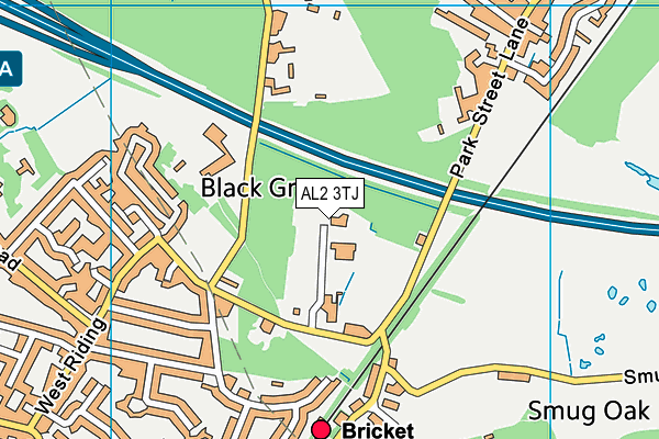 Map of BUSHEY MILL SERVICE STATION LIMITED at district scale