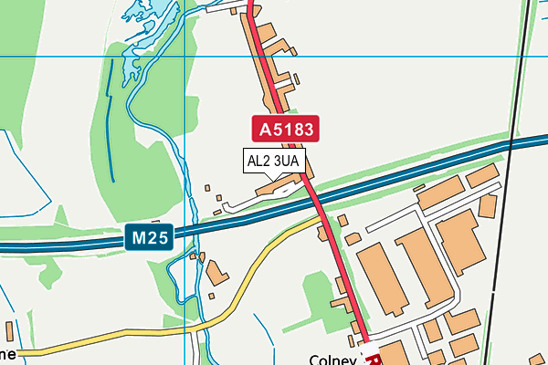 AL2 3UA map - OS VectorMap District (Ordnance Survey)