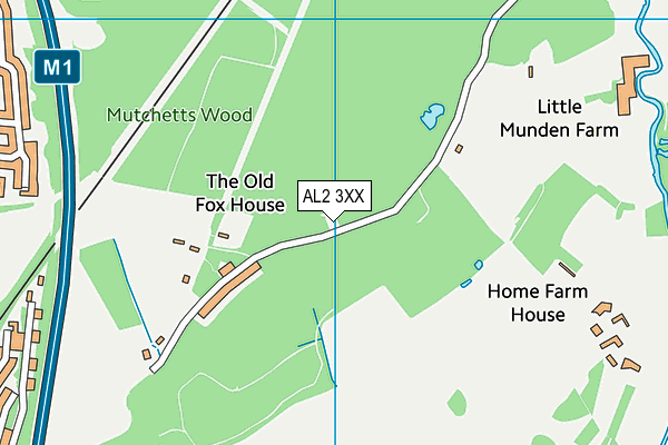 AL2 3XX map - OS VectorMap District (Ordnance Survey)