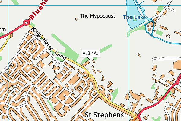 AL3 4AJ map - OS VectorMap District (Ordnance Survey)